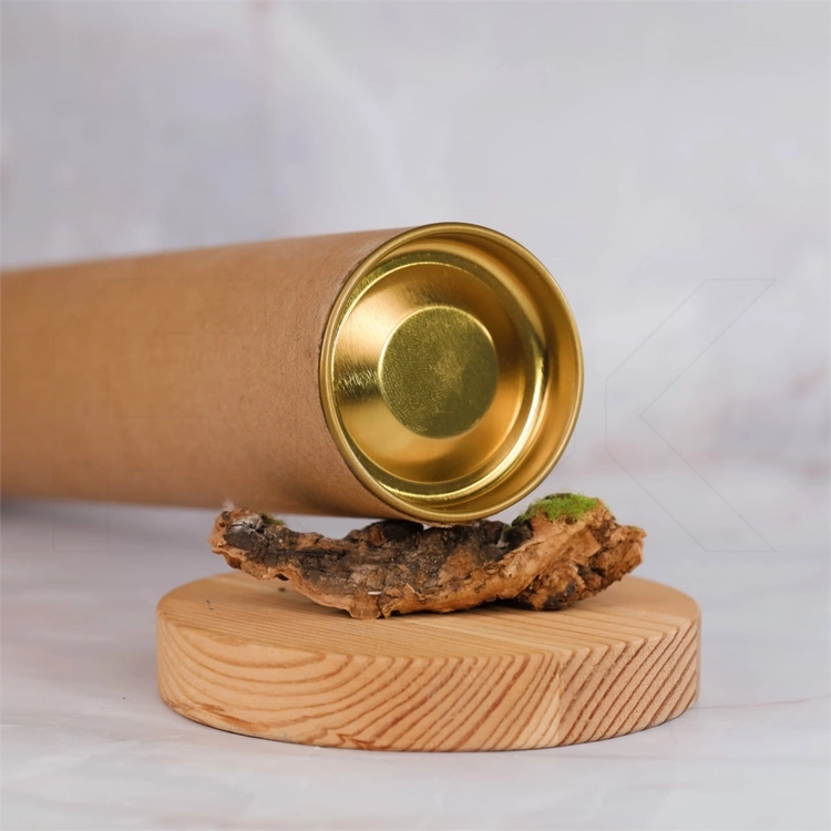 Тубус картонный, с металлической крышкой, 52х300 мм W_TB002-52x300
