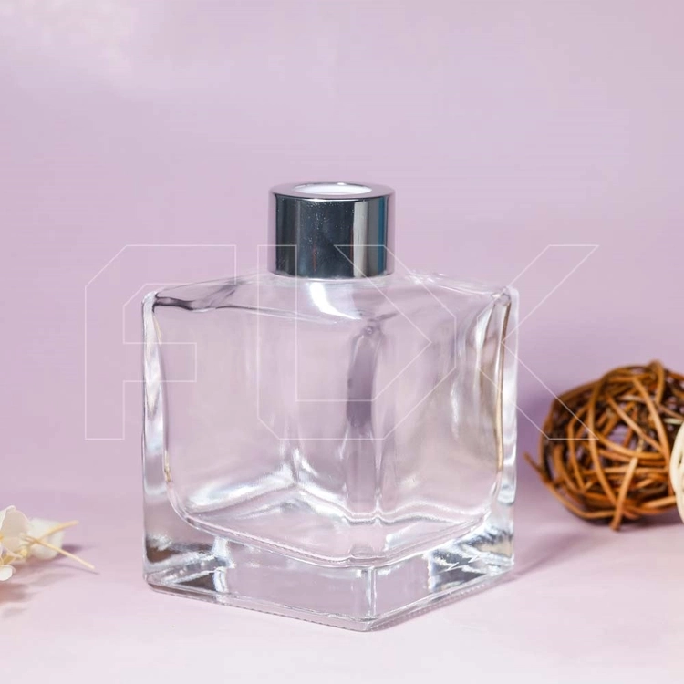 Флакон для аромадиффузора, 170мл, квадрат (серебристый) 0_D002-170-SILVER
