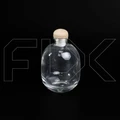 Новинка Флакон для аромадиффузора, 255мл, прозрачный, деревянная пробка 0_D037-255-CLEAR