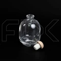 Новинка Флакон для аромадиффузора, 255мл, прозрачный, деревянная пробка 0_D037-255-CLEAR