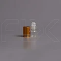 Флакон-роллер 1.5мл, прозрачное стекло со стеклянным роликом (кратно 10) M101-1.5:CQ