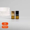 Флакон-роллер 2мл, коричневое стекло со стеклянным роликом (кратно 5) M100-2
