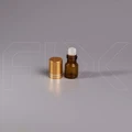 Флакон-роллер 2мл, коричневое стекло со стеклянным роликом (кратно 5) M100-2