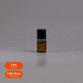 Флакон-роллер 2мл, коричневое стекло со стеклянным роликом (кратно 5) M100-2
