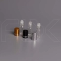 Флакон-роллер 4мл, прозрачное стекло со стеклянным роликом (кратно 5) M101-4