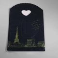 Пакет "Эйфелева башня на черном" 13х21 (кратно 50) PR221-13x21:BI
