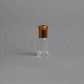Флакон-роллер 6мл, стеклянный со стеклянным роликом, зеленый камень 0_M170-6 GREEN
