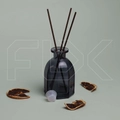 Флакон для аромадиффузора, граненый, 130 мл (черный) 0_D008-130-BLACK