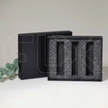 Коробочка с черной вкладкой для помадок 5 мл, черный 0_K015-135x110x30 (P001-5)-BLACK