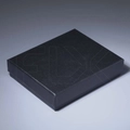 Коробочка с черной вкладкой для 10-ти фиолок на 1 мл, черный 0_K015-135x110x30 (F001)-BLACK