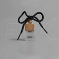 Автофлакон, 6 мл, квадрат, черный шнурок (кратно 20) 0_AF011-6 BLACK