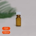 Фиолка 0.5 мл, коричневое стекло, белая крышка (кратно 100) 0_F001-0.5 BROWN
