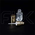 Атомайзер, прозрачное толстое стекло, золотая крышка, 3,5мл 0_S068-3.5 GOLD