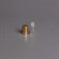 Флакон-роллер 2мл, прозрачное стекло со стеклянным роликом (кратно 5) M101-2