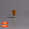 Флакон-роллер 1.5мл, прозрачное стекло со стеклянным роликом (кратно 10) M101-1.5:CQ