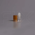 Флакон-роллер 1.5мл, прозрачное стекло со стеклянным роликом (кратно 10) M101-1.5:CQ