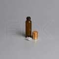 Флакон-роллер 10мл, коричневое стекло со стеклянным роликом (кратно 5) M100-10