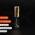 Атомайзер-карандаш 5.5мл, прозрачное стекло, крышка металл (кратно 5) S009-5.5