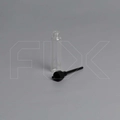 Фиолка, 1мл, прозрачное стекло, черная крышка (Кратно 1000) 0_F001-1
