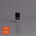 Флакон-роллер 1.5мл, прозрачное стекло со стеклянным роликом (кратно 10) M101-1.5:CQ