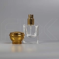 Атомайзер, 30мл, квадрат, золотая крышка/пластик 0_S220-30 GOLD