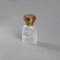 Атомайзер, 26мл, узорное стекло, золотая крышка/пластик 0_S272-26 GOLD