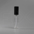 Атомайзер, прозрачное толстое стекло, черная крышка, 8,5мл 0_S068-8.5 BLACK