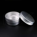 Баночка для свечей, металлическая, с крышкой, 50мл Z006-50 SILVER